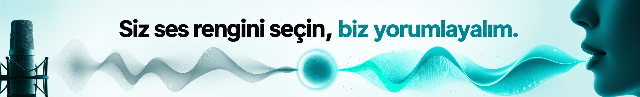 Siz ses rengini seçin, biz yorumlayalım.